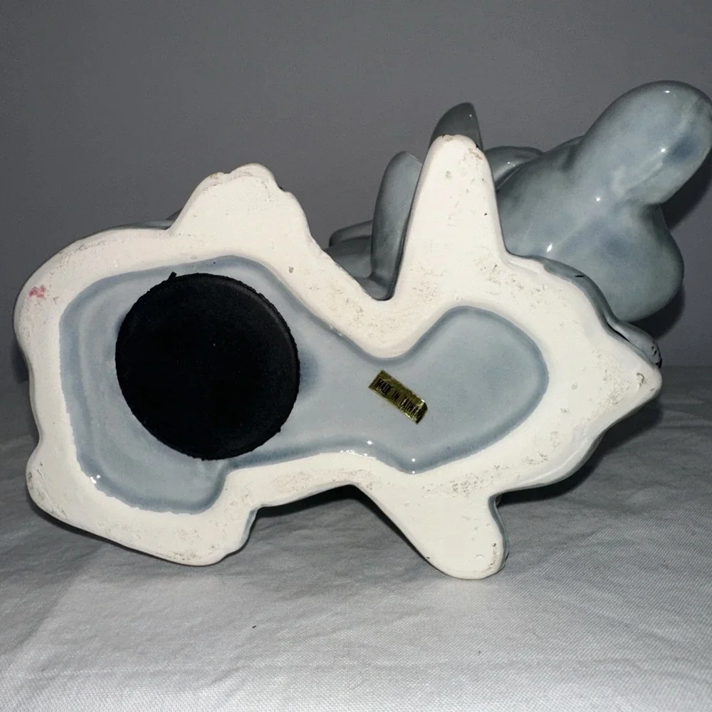 Vintage Ceramic Happy Mice Piggy Bank - Smiling Stacked Mice - 7.75